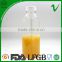 PET square clear 500ml food grade plastic juice bottles with food grade