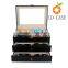 Double-Layer Eyeglass Sunglass Oversized Glasses Jewelry Display Case PU Leather Organizer Eyewear Storage Box