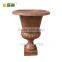GRC urns in antique rust color elegant rust urns for your garden decoration