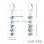 High quality long jewelry for wedding blue crystal 14K gold simple gold earring designs for women