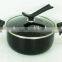 6 pcs black die cast aluminum cookware and non stick cookware set