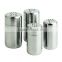Stainless steel salt and pepper shakers