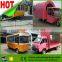 Bright mobile food caravan, mobile food car, mobile field kitchen