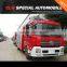 dongfeng tianjin 6 cbm water tanker fire fighting truck with fire fighting guns