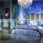 Bisini Luxury Leather Bedroom Furntiure Set, Antique Royal Bed Room Furniture, Luxury Leather King Bed