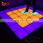light weight 16 color changing plastic led dance floor light for disco