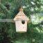 Environmental-friendly unfinished homemade wooden bird house