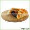 Trademark Innovations Round Bamboo Cheese Serving Tray with Hide-Away Utensil Set, Natural With Handle/Homex_Factory