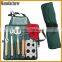 high quality BBQ tools Carrying Case new Steel Barbecue Tool Set with Solid Hard Wood Handles