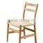 Beech Wood chair with paper rattan seat