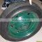 Solid rubber wheel with metal rim 13x3 size