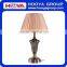 13" European Bedside Table Lamp w/ LED Bulb Champagne Bedroom Night Light