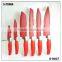 51007 6 Pcs Non-stick Knife Set With Rubber Handle