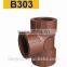 TY High quality PP threaded pipes&fittings FEMALE TEE A eco-friendly Cheap Price Full Size factory price list discount