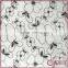 White elegant flower sparkle embroidery organza lace trimming fabric for dress, blouse, tops