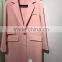 Ladies handle long style 100% Wool coat for Sring and Fall