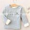 High quality baby winter fleece corduroy inside children clothings strip infant winter clothing model clothing