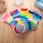 Hot sales baby socks cute children's striped tube socks thick kintted kids socks