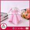 promotion coral fleece plush toy security baby blanket with gift