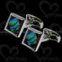 Exquisite silver cufflinks jewelry