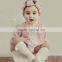 B22290A Baby romper sweet Pink Long Sleeve Lace romper