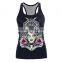 3D Black witch Print Women Ladies Sleeveless Vest Gothic Shirt