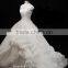 Latest Designs 2017 Ball Gown Scoop Cap Sleeve Floor-length Beaded Lace Organza Wedding Dress TS57