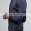 Cotton And Polyester Contrast Shoulder And Elbow Detail Sweatshirt In Navy