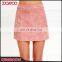 Latest Short Skirt Design Suede Mini Women Skirt