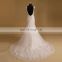 Elegant Mermaid Beaded Bodice Low Back Lace Wedding Dress