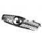 1-PIN Front Grill Chrome Silver 07-14 Facelift st for Mercedes Benz C class W204