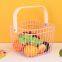 Metal Wire Storage Basket with Handle for Kitchen Office Fruit Storage