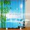 i@home wholesale eco friendly tropical beach print shower curtain mildew resistant waterproof