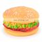 Funny chewing squeaky vinyl rubber pet dog toys hamburger