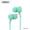 Remax Rm-510 Original Universal Colorful Earbuds Wired Tactile Earphone