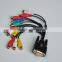 Approved ROHS CE 15 pin d sub rgb vga cable 0.5m