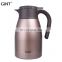 hiking portable sample outdoor vintage hot sale metal Double wall pump coffee pot stainless steel vacuum thermos flask