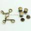 Custom brass pants rivet button hook and eye for trousers