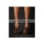 Ladies attractive silver python color design wholesale high heel ankle lace up sandals shoes women footwear