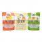 Food Grade Reusable Colored Custom Logo Mylar Stand up Pouch Food Bag for Snack