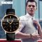 Luxury mens business watches Japan movement leather quartz wristwatch #9117