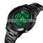 Hot Selling SKMEI 1500 Stainless Steel Pedometer Fitness Tracker Waterproof Smart Watch for Men