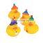 Factory Wholesale Cute Rubber Ducky Natural Mini Soft Plastic PVC Yellow Duck Baby Bath Toys for Child