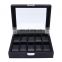 Hot spot full carbon fiber watch box 10 slots watch storage box display watch organizer box