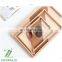 Hot sale Rectangle food tray European solid wood splicing tray