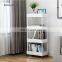 ABS Plastic 3-tier Kitchen Storage Rack Large Capacity Storage Basket Storage Holder with Pulley