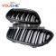 F22 Grille Carbon Fiber Front Kidney Grill Mesh Hood  for BMW 2 Series F22 F23 F87 M2 Gloss Black