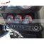 RED 3pcs Audio Air Conditioning Button Cover Decoration Twist Switch Ring Trim For  Jeep Wrangler JK