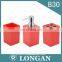 Longan Plastic Soap Dish Green Toothbrush Holder 500Ml Pet Detergent Bulk Plastic Soap Pump Spray Bottle For Bathroom 4 Sets