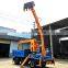 HENGWANG truck mounted crane with excavator bucket